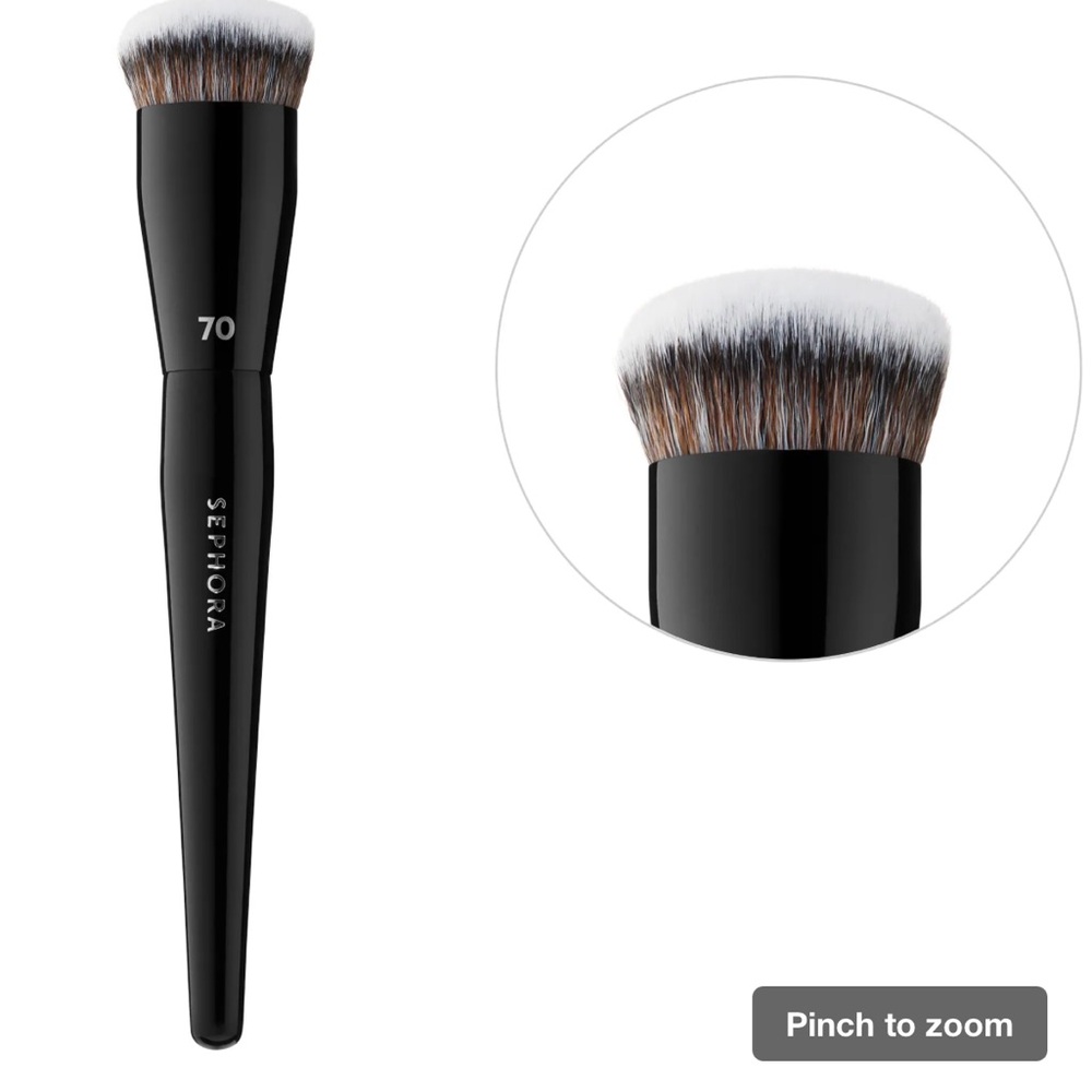 Sephora Black and White Makeup Foundation Brush #70